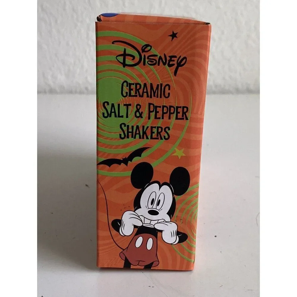 Disney Mickey & Minnie‎ Mouse  Frankenstein Halloween Salt & Pepper Shakers NEW